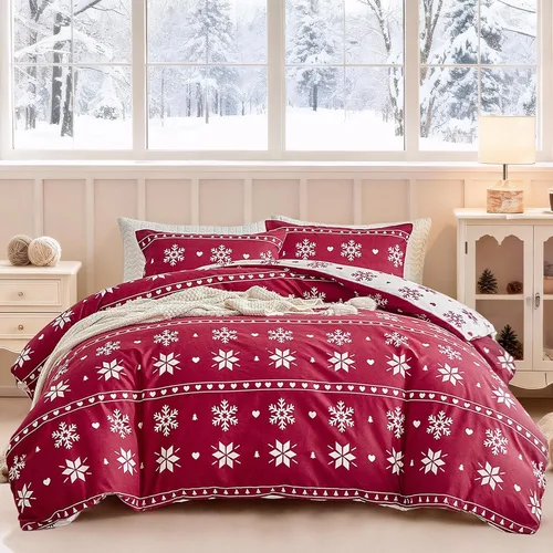 Vista 31 de Lekesky Funda de edredón reversible tamaño Queen, juego de funda de edredón tamaño Queen de 3 piezas, juego de ropa de cama de microfibra verde