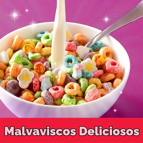Vista 6 de Kellogg's Froot Loops - Cereal para desayuno frío, sabor a frutas, aperitivos de desayuno con vitamina C, paquete variado (4 cajas)