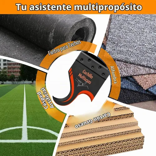 Vista 3 de AIFICUT 10 piezas de hoja de cuchillo de gancho para herramienta multifunción oscilante para tejas de alfombra, materiales blandos, accesorio