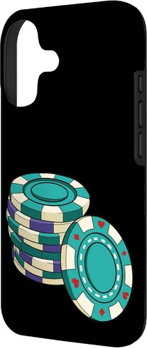 Vista 2 de Poker Chips I Texas Holdem Casino Cards Poker Case Poker Case Funda para iPhone 17
