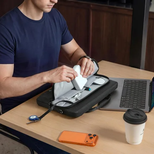 Vista 7 de tomtoc Funda protectora de 360° para MacBook Air M5/A3449 (2026), M4/A3240, M3/A3113, M2/A2681, M1/A2337, resistente al agua, con CornerArmor
