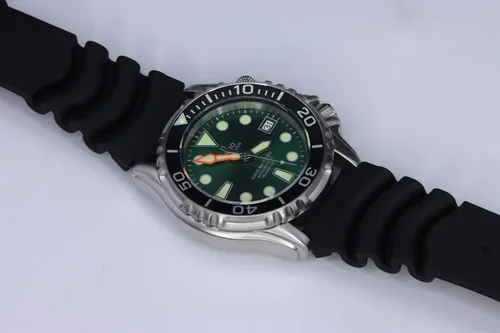 Vista 3 de RATIO FreeDiver Helium Safe - Reloj de buceo automático de acero inoxidable 3,280.8 ft resistente al agua para hombre