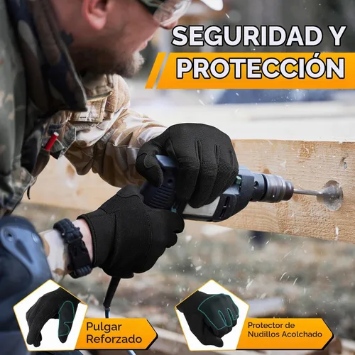 Vista 7 de OZERO Work Gloves for Men Women: Mechanic Gloves Touchscreen Firm Grip