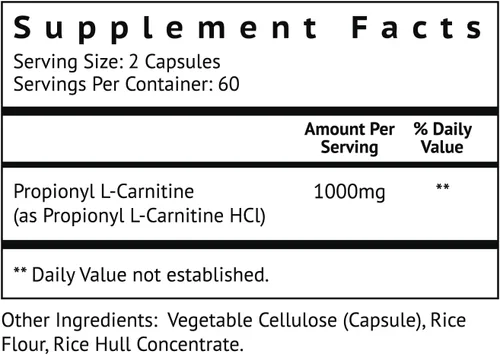 Vista 2 de Biolor Propionil-L-carnitina (PLCAR) de alta absorción sin rellenos artificiales - Suplemento eficaz de propionil L carnitina HCL para apoyar