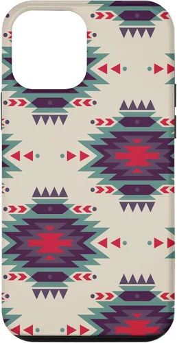 Vista 16 de Funda única con diseño azteca navajo rojo turquesa occidental para iPhone 17
