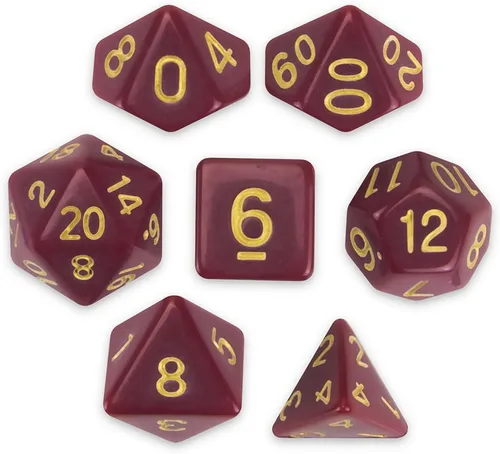 Vista 9 de Brybelly Juego de 7 dados poliédricos Series III Wiz - Edición más reciente