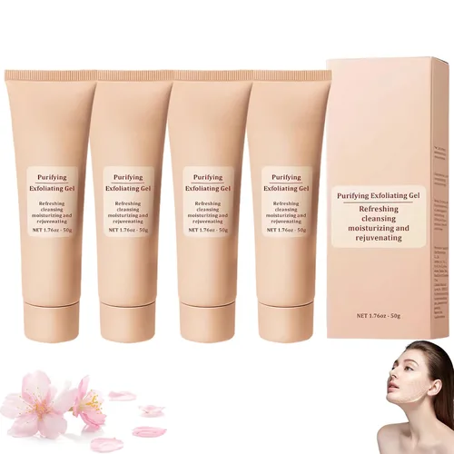 Vista 8 de Gel exfoliante purificador, limpiador facial y exfoliante de limpieza profunda para rostro y cuerpo, hidratante limpia la piel y limpia la suciedad