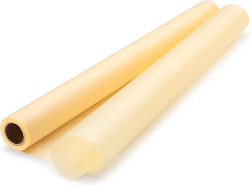 Vista 2 de Bee Paper Rollo de papel para dibujos y bocetos, color amarillo.