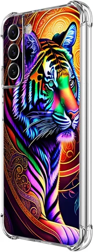 Vista 18 de Funda para Galaxy S21 FE 5G, protección contra caídas de flores de mariposa azul, a prueba de golpes, carcasa protectora de cuerpo completo Mariposa