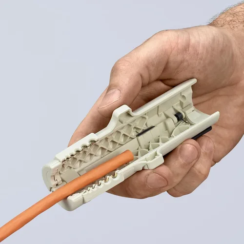 Vista 8 de KNIPEX - Herramientas 16 65 125 SB - Herramienta de pelado de cables de datos (1665125SB)