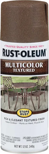 Vista 11 de Rust-Oleum 223525 Stops Rust Pintura en Aerosol Texturizada Multicolor, 12 oz, Hierro Envejecido Hierro añejado
