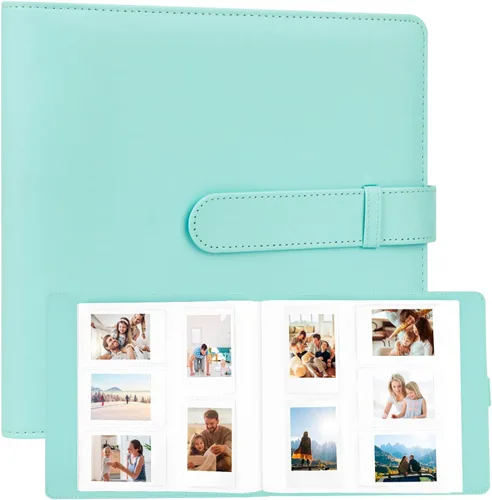 Vista 19 de Álbum de fotos de 320 bolsillos para fotos Polaroid de 2 x 3 pulgadas, álbum de fotos con capacidad para 320 fotos para Fujifilm Instax Mini 12 11 9