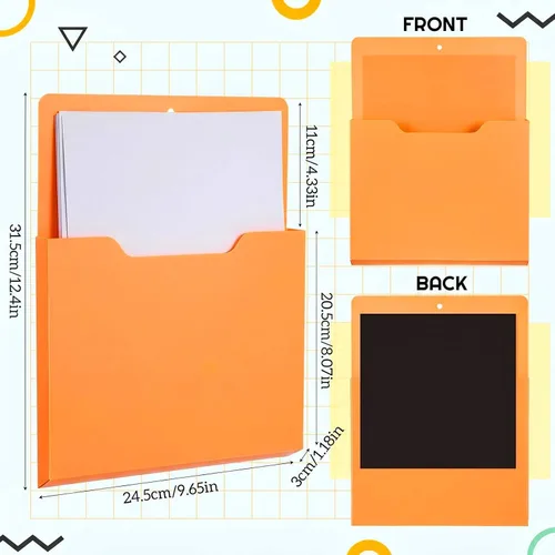Vista 2 de Gilprop Paquete de 12 soportes magnéticos para pizarra blanca, 10 x 13 x Color de moda