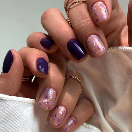 Vista 23 de Uñas postizas a presión con punta francesa verde, uñas postizas cuadradas cortas con diseños de cuentas de flores en 3D, uñas de verano, uñas Verde