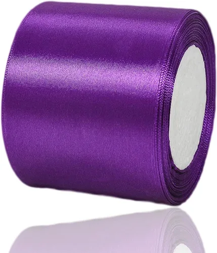 Vista 96 de Cinta beige de 1-1/2 pulgadas x 25 yardas, cinta de satén de tela de color sólido para envolver regalos, manualidades, ramos de novia, coronas
