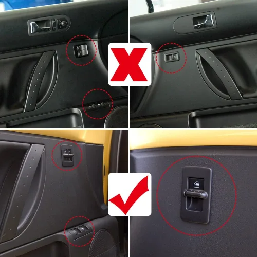 Vista 2 de ITrims Cubierta de panel de puerta para Volkswagen New Beetle 2003-2010, accesorios de automóvil, puerta de coche, ventana, interruptor