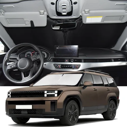 Vista 198 de Parasol para Toyota 4Runner 2010-2024 2025 - Cubierta de Parasol para Parabrisas - Sombra de Ventana Frontal de 4 Capas para 4-Runner de Ajuste