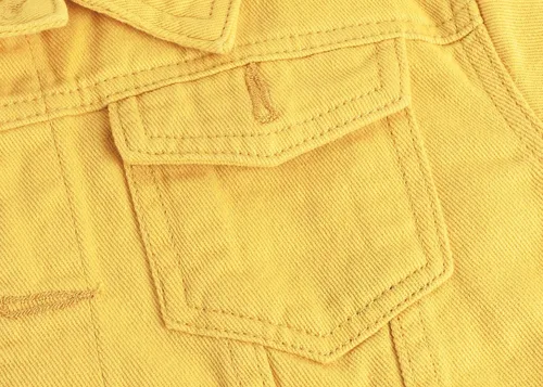 Vista 5 de utcoco Chaqueta vaquera recortada para mujer, de manga larga, casual, con botones