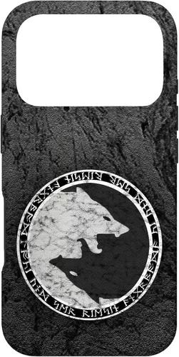 Vista 30 de Fenrir Wolf of Odin in Circle of Norse Runes Case for iPhone 17