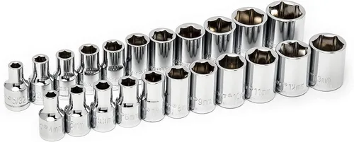 Vista 10 de Crescent CTK150 - Juego de herramientas profesionales SAE/métricas de 150 piezas de 1/4" y 3/8" de 6 puntos