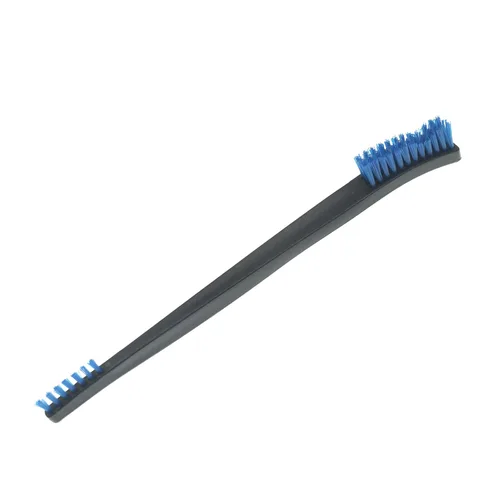 Vista 9 de Paquete de 10 cepillos de limpieza multiusos de doble punta para pistolas de 7 pulgadas, cepillos de cerdas de nailon de acero y latón (5 tipos)