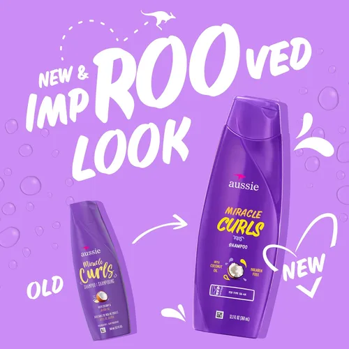 Vista 2 de Aussie Champú Miracle Curls, 12.1 onzas