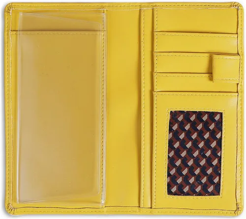 Vista 8 de Sanlykate Funda de libro de cheques de cuero para hombres y mujeres, estuche de libro de cheques con bloqueo RFID con tarjetero y divisor gratuito