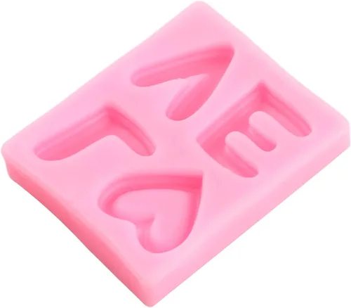 Vista 8 de Moldes de silicona para decoración de pasteles, decoración de cupcakes, caramelo y goma de mascar de chocolate, arcilla polimérica, juego de 7