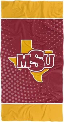 Vista 47 de LOGOVISION Manta Abilene Christian University, 30x60 Logo Dots CottonFront/PolyBackBeachTowel