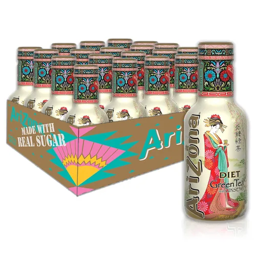 Vista 6 de Arizona Tea - bebidas de cóctel Hecho con azúcar real Caja a granel, 500 ml de té embotellado.
