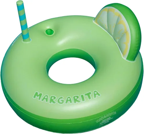 Vista 2 de Swimline Margarita - Anillo hinchable con soporte para bebidas (2 unidades)