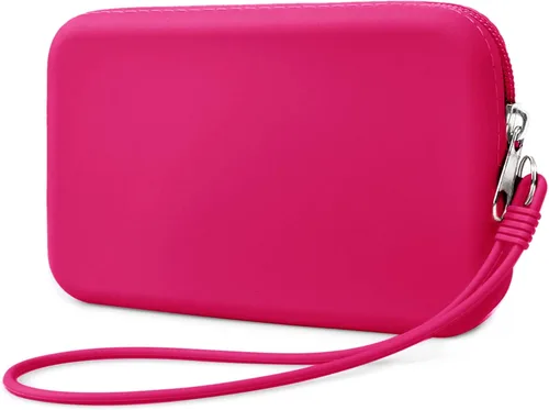 Vista 11 de Bolsa de maquillaje grande de silicona, bolsa de aseo de viaje para mujer, bolsa de maquillaje grande, organizador portátil para cosméticos, bolsa
