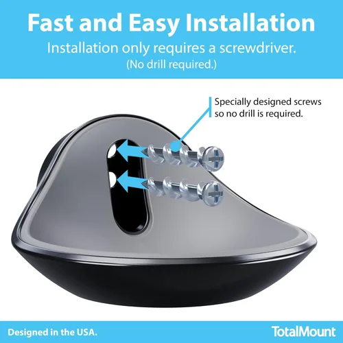 Vista 4 de TotalMount Soporte de pared premium para Echo Dot MAX, HomePod Mini y más (fácil instalación, forro suave y ajuste seguro)