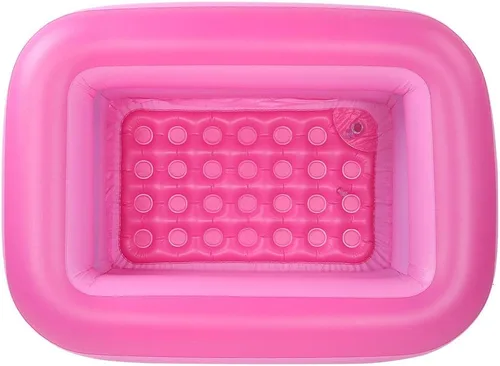 Vista 4 de Piscina familiar inflable con bomba de 47.2 x 35.4 x 14.2 in, piscinas para niños y adultos o toda la familia, más que otras piscinas inflables