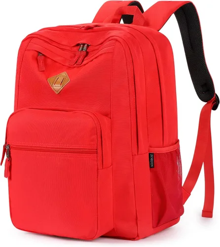 Vista 36 de ZORFIN - Mochila de 26 litros para la escuela, universidad y viajes, impermeable, con 8 compartimentos, Verde militar, Moderno
