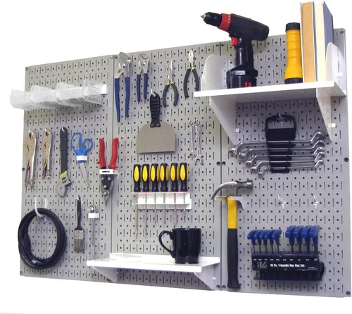 Vista 41 de Organizador de herramienta control de pared 30-wrk-400wb estándar panel perforado mesa de trabajo de metal, 30-WRK-400 BB