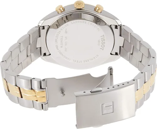 Vista 2 de Tissot de los hombres t1014172203100Reloj de visualización dos Tono de cuarzo analógico