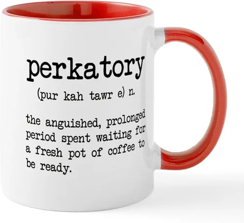 Vista 8 de CafePress Perkatory Mugs - Taza de café de cerámica de 11 oz (11.0 fl oz)