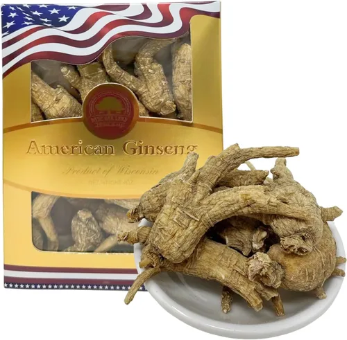 Vista 7 de Raíz de ginseng cultivada a mano de Wisconsin Americana Seleccionada Grande 4oz