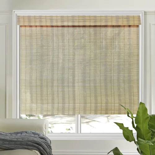 Vista 9 de LETAU Persianas romanas de madera sin cordón, sin taladro, sin herramientas, persianas romanas de bambú con filtro de luz para interiores, hogar