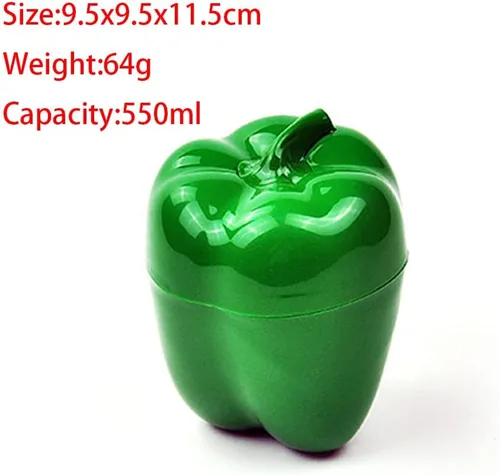 Vista 6 de 6 recipientes para conservar alimentos frescos, aguacate, limón, tomates, pimienta, cebolla, ajo, forma de crujiente, cajas de sellado reutilizables