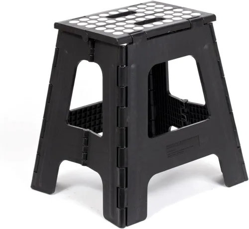 Vista 11 de Kikkerland Rhino Taburete Escalón Plegable – Soporta Adultos hasta 300 Libras, Ideal para Cocina y Baño – Taburete Escalón Colapsible, Portátil