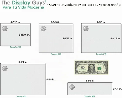 Vista 7 de TheDisplayGuys - 25 cajas de regalo de cartón con insertos - lámina dorada