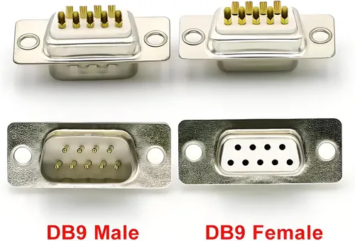 Vista 3 de 20 conectores de soldadura serie DB9 RS232 D-sub hembra