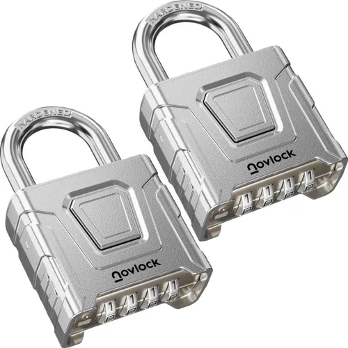 Vista 11 de Candado de combinación para exteriores, resistente, grande, resistente a la intemperie con código, para puertas, vallas, cobertizos, taquillas