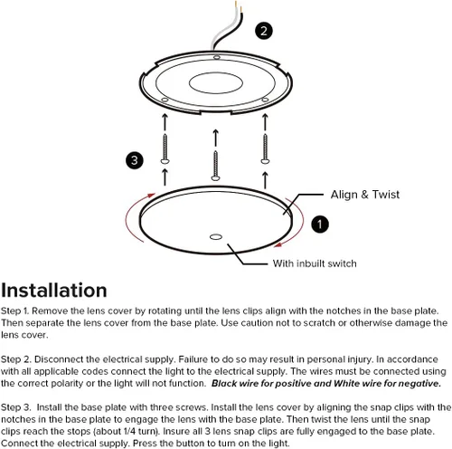 Vista 7 de Luces LED de 3.5 pulgadas y 12 voltios, luz de techo interior con interruptor debajo del gabinete, luces para caravana, remolque, barco, iluminación