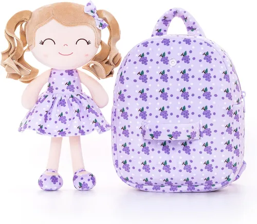 Vista 3 de Gloveleya Mochila para niñas pequeñas para niños, Mochila de uva A04, Classic