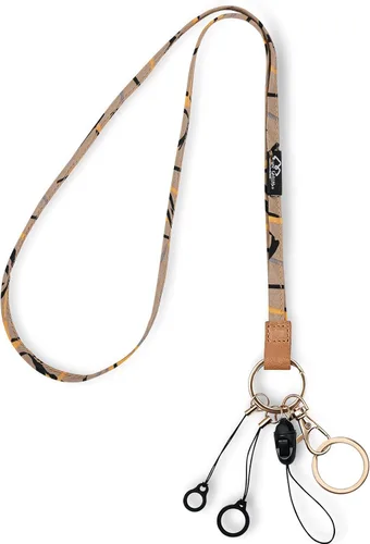 Vista 14 de WK IEASON Correa para el cuello con cordón, llavero para identificación, llavero, tarjeta, teléfono, cámara, soporte para bolígrafos