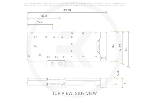 Vista 3 de EK WB EK QuanVector² XC3 RTX80/90 ABP D-RGB Pl 3831109892268