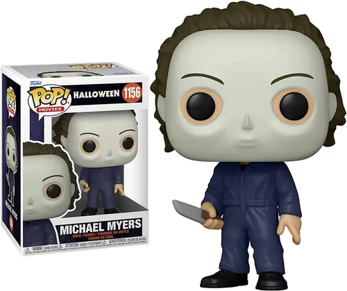 Vista 2 de Funko POP Halloween – Michael Myers (New Pose) Pop! Figura de vinilo (paquete con funda protectora compatible con caja pop box), multicolor, 3.75